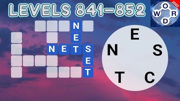 Word Universe Levels 841 - 852 Answers