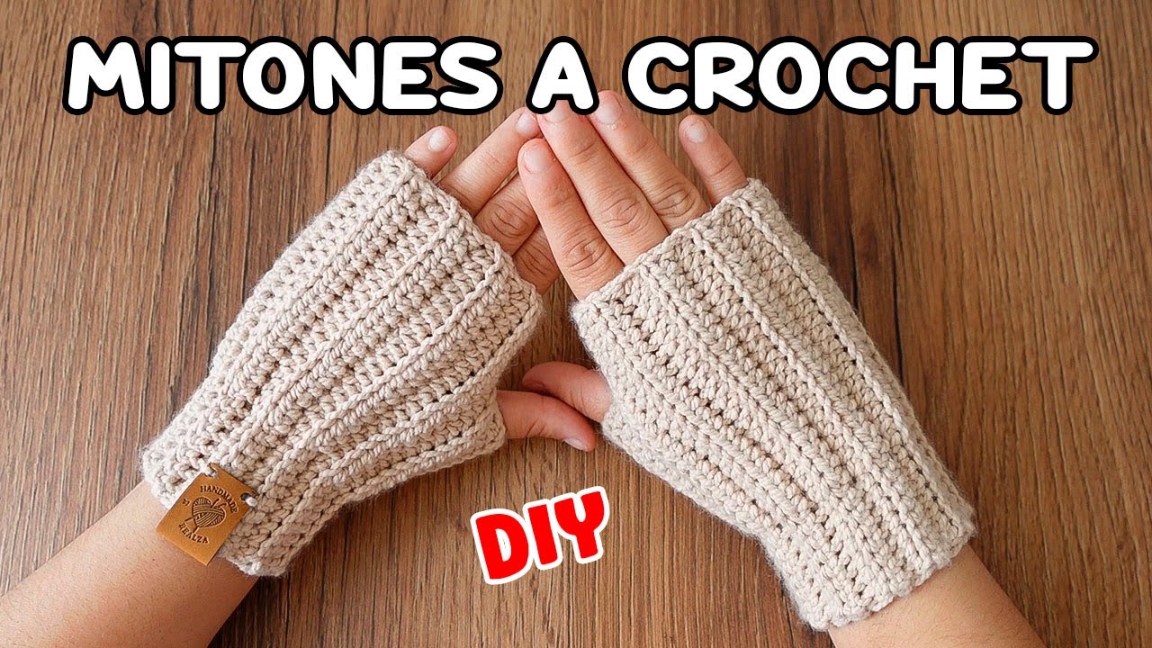 🌈Mitones Tejidos a Crochet PASO A PASO | Guantes UNISEX | FACIL DE HACER😱