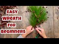 Cheap &amp; Easy DIY Christmas wreath How to make a Wreath for beginners | Thrift Store flip