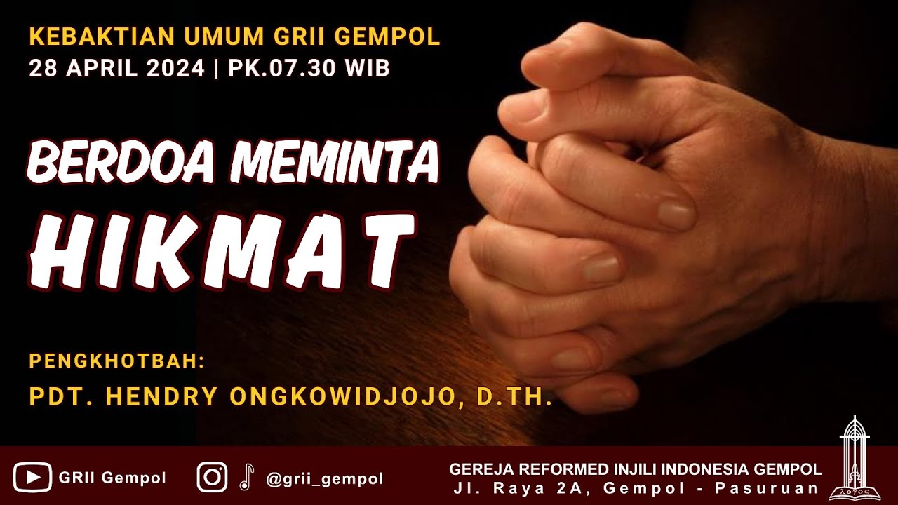 Pdt. Hendry Ongkowidjojo, D.Th. - 