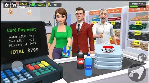 Pizza Shop Simulator 3D game play video #2