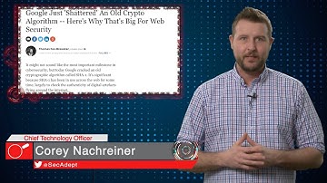 Google Shatters SHA-1 - Daily Security Byte