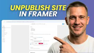 How to Unpublish Site in Framer