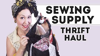 SEWING SUPPLIES THRIFT HAUL!  What sewing tools did I find at the thrift store
