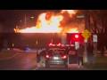 FIRE! FREIGHT TRAIN ENGULFED IN FLAMES!