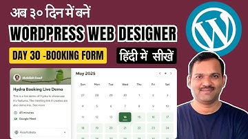 Day 30 - How to Make Appointment Booking Form with WordPress 2025 | Hydra Booking Plugin Tutorial