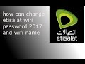 How can change WiFi password Etisalat UAE  2017