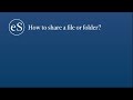 How to share a file on eShare.ai? #cloudstorage #filesharing
