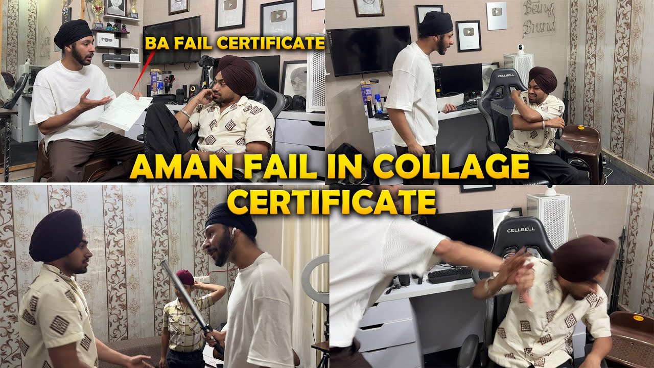 AMAN DA BA FAIL CERTIFICATE GHARE AGEYA😱- MENU KEHDA 6 SEMESTER DA RESULT AYA HI NAHI🤣 - KUTAPA VLOG