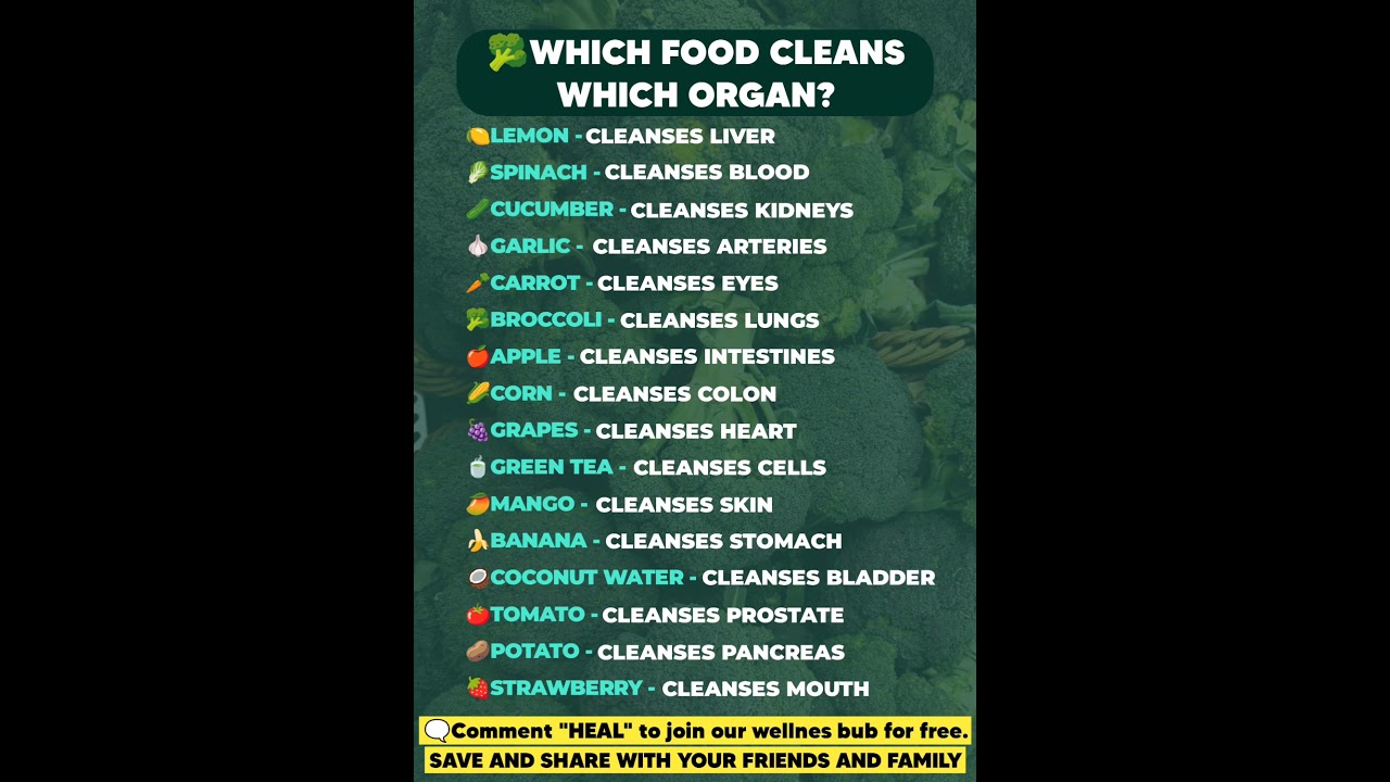 🥦 Want a gentle daily cleanse? Add these foods to your plate: 