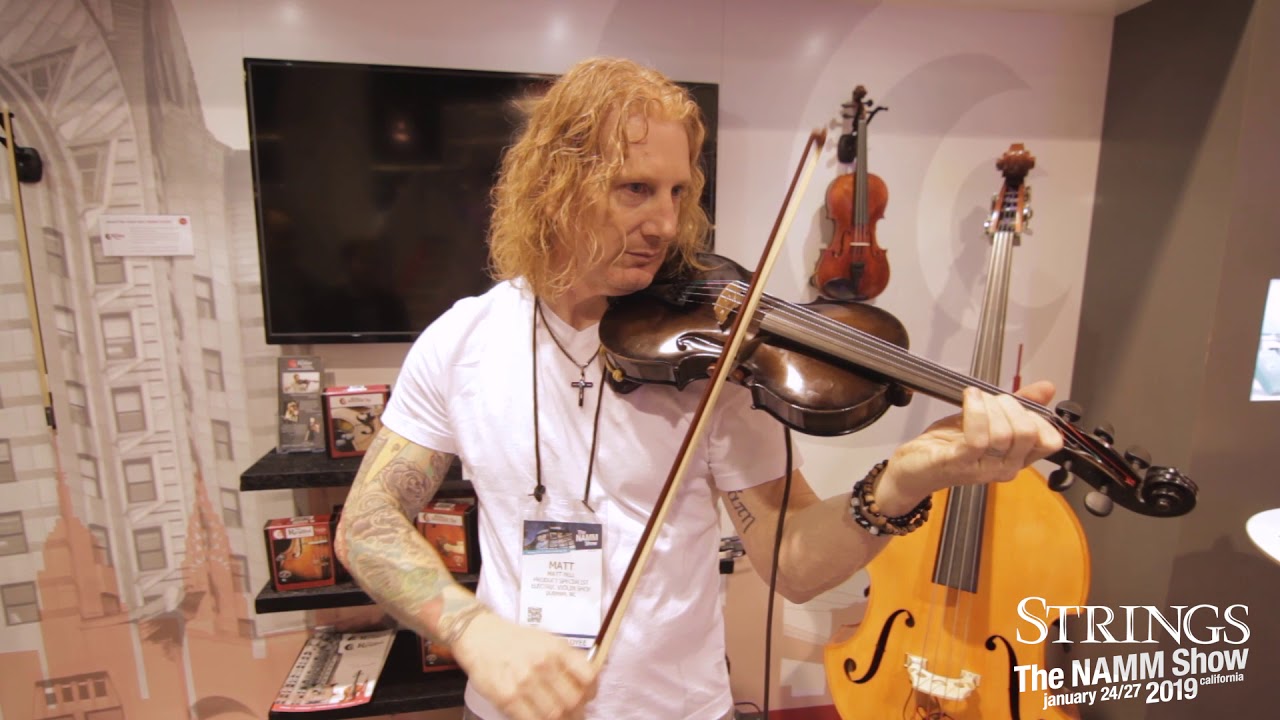 David Gage's Latest Realist Violin with 16 Hours of Playing at