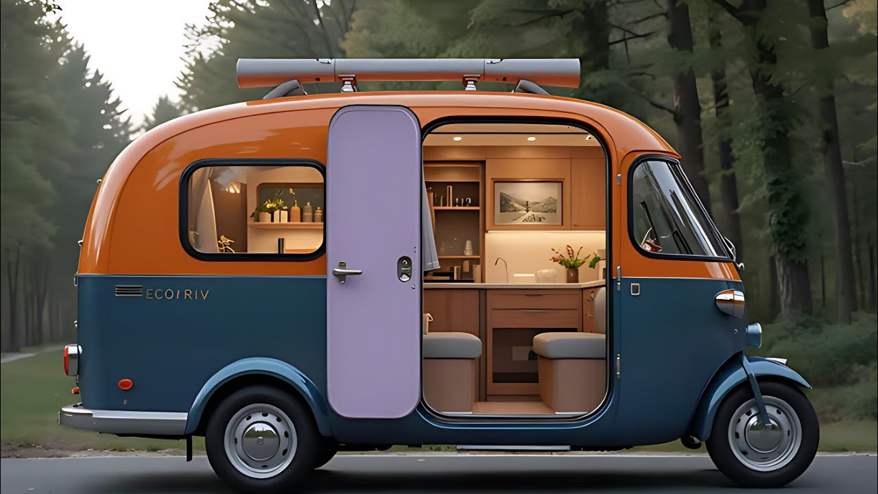 Электрический трехколесный кемпер 2026 года — лучший мини-дом на колесах!
