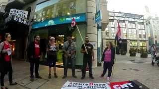 Lleida vuelve a la accion en esta ocasion una tienda Movistar