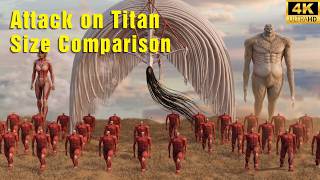 Attack on Titan Size Comparison 3D 2026 | Biggest Titans in Attack on Titan in First person view Attack on Titan Size Comparison 3D 2026 | Biggest Titans in Attack on Titan in First person view
