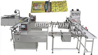 10g seasoning bouillon cubes press forming wrapping boxing line for Columbia customer from Brightwin
