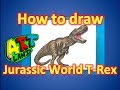 How to Draw the T-Rex from Jurassic World