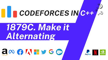 Make it Alternating | Educational Codeforces Round 155 (Rated For Div 2) | Codeforces 1879C Solution