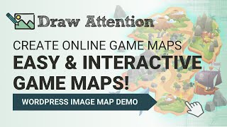 Game Map Interactive Image for WordPress | D&amp;D Image Maps WP | Interactive Game Maps