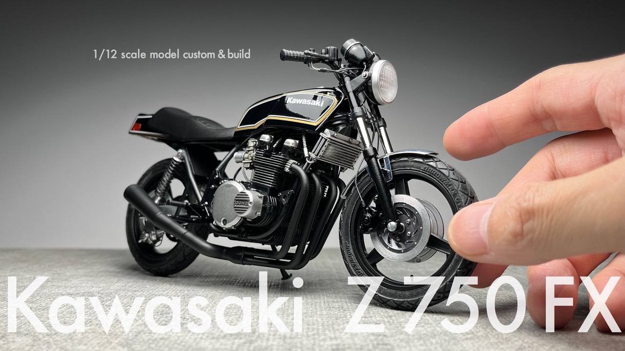 Kawasaki Z750FX 総集編【アオシマ 1/12】プラモデル製作 Scale Model Custom