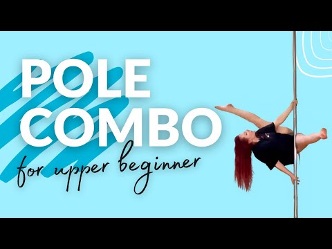 Learn this super cool SPINNING POLE COMBO for UPPER BEGINNERS | Pole Dance Tutorial