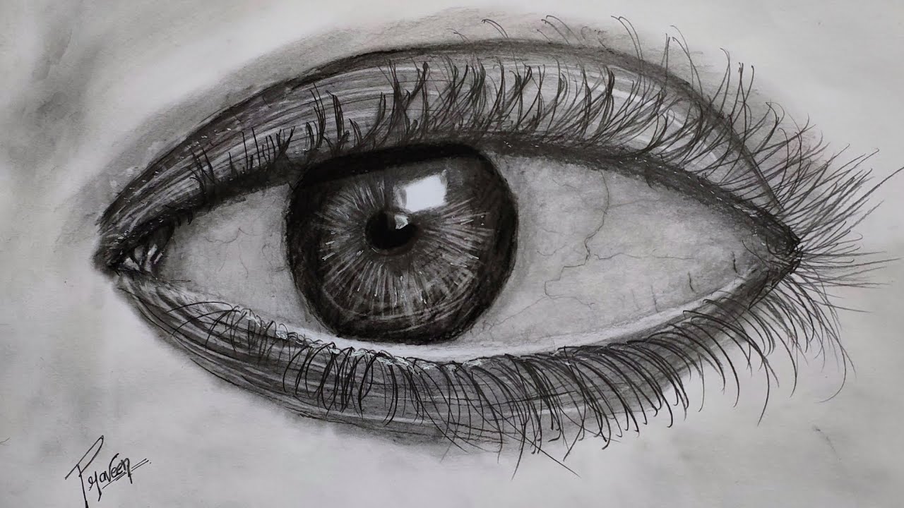 How to draw a hyper realistic Eye | Eye drawing Tutorial.