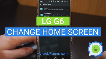 LG G6 how to change home screen
