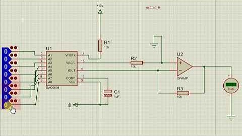 DAC 0808 USING PROTEUS PART 2