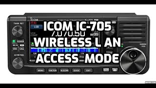 ICOM IC-705 Turn on Wireless-Lan- Access Mode