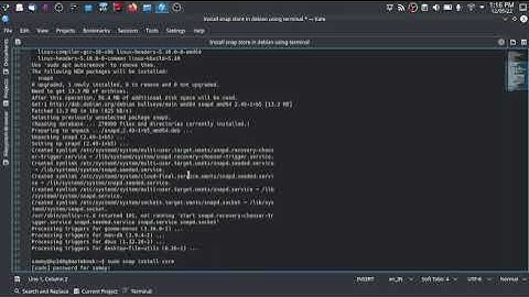 Install Ubuntu snap store in Debian OS.