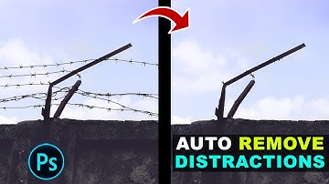 Photoshop 2025 New Feature - Auto REMOVE DISTRACTIONS OBJECT from Photo