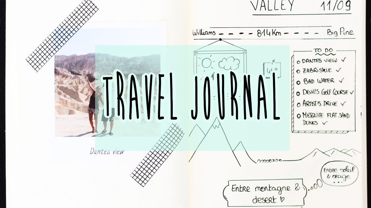 DIY bullet journal - Fabriquer son album de vacances - YouTube