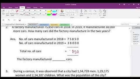 Matric Maths 4th std Addition and Subtraction Exercise 2 2 J