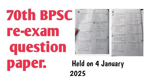 70th BPSC re-exam question#70thbpscreexamquestion#70bpscreexam#70bpscreexamprelimsquestion#70bpsc