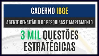 (Plataforma com 3 MIL QUESTÕES) Concurso IBGE 2023 - Agente Censitário de Pesquisas e Mapeamento