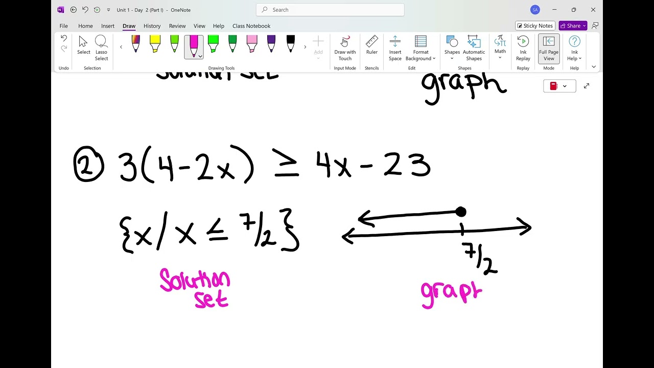 Alg 2H - Unit 1 Day 2 (Part I)