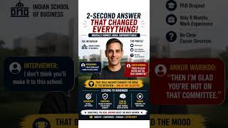 2-Second Answer That Changed Everything 🎯 #AnkurWarikoo #Motivation #InterviewTips #SuccessStory