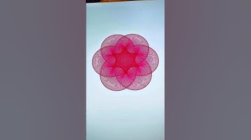 When love and circles intertwine, an extraordinary flower blooms #spirographshr #asmr #satisfying