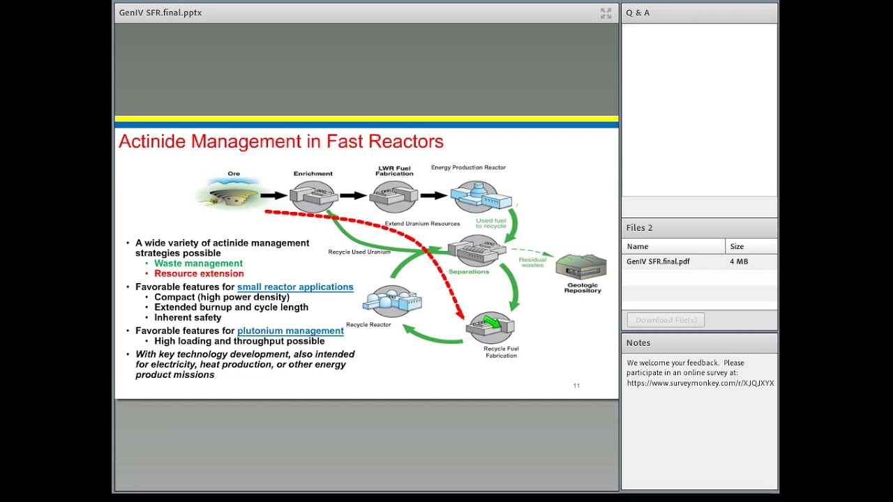 Webinar 004: Sodium Cooled Fast Reactors (SFR)