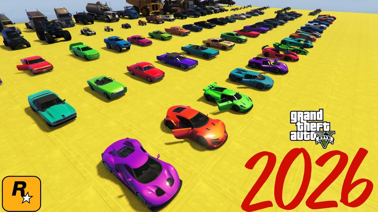 GTA 5 Mega Ramp Super Cars 2026 Insane Speed Jumps Epic Crashes 