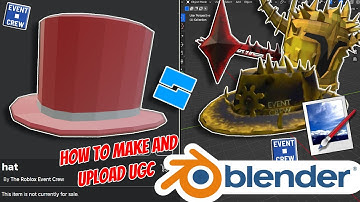 HOW TO MAKE AND UPLOAD YOUR OWN UGC ROBLOX ITEM ( PUBLIC UGC )
