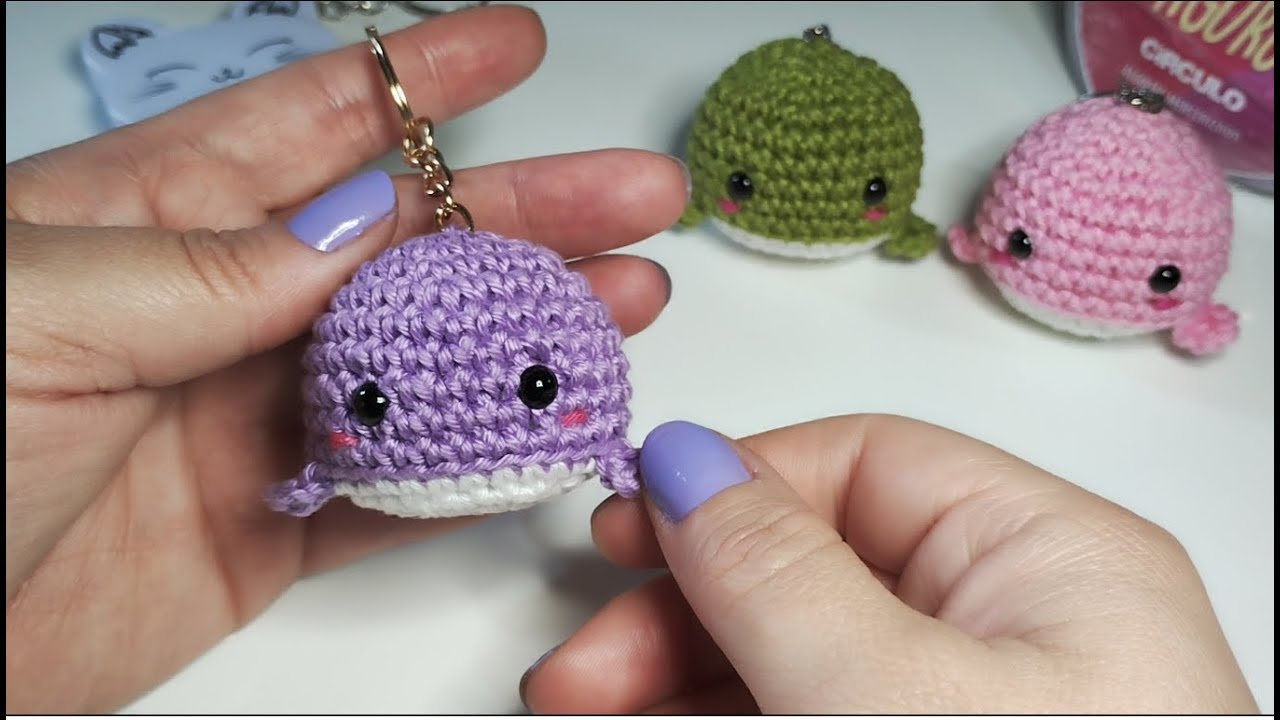 Faça esse chaveiro e venda muito 💲🐳 [Chaveiro baleia de crochê amigurumi] [Passo a passo completo]