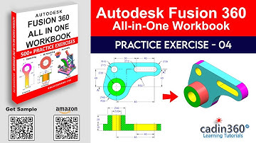 Fusion 360 Tutorial for Beginners – Exercise #4 | 3D Modeling from 2D Drawing - Day 4