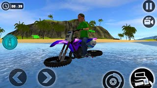 Kids Water Surfer Motorbike Racing - Beach Driving #3 - Android GamePlay On PC screenshot 5