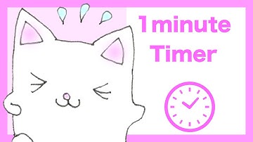 1 Minute Timer★Cute Cat Running