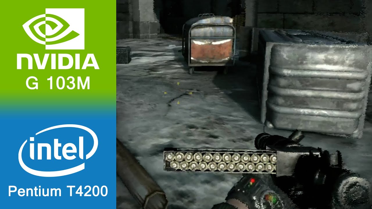 Игровой процесс Metro 2033 GeForce G 103M (512 МБ видеопамяти + 4 ГБ ОЗУ)