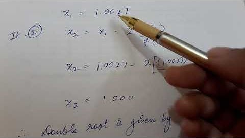 Numerical Methods | Newton