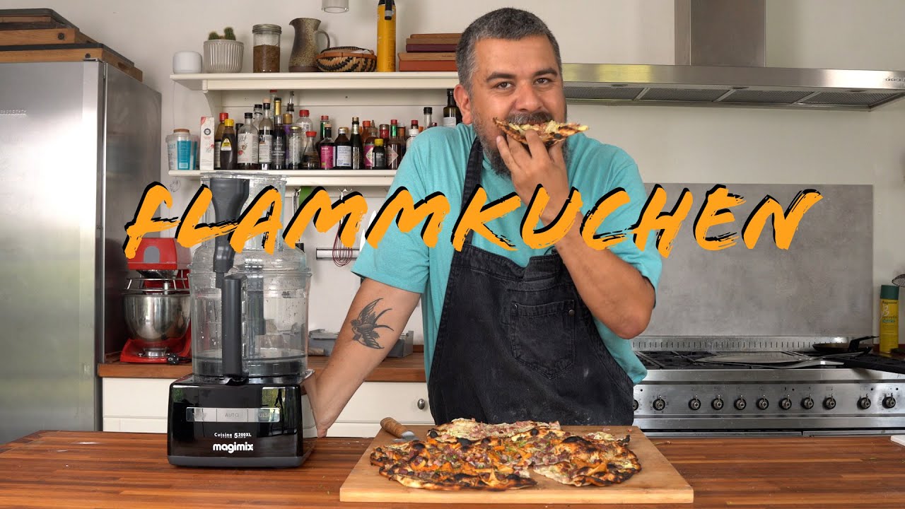 Flammkuchen / Tarte Flambée. Perfekt, simpel og hurtig pizza wannabe.