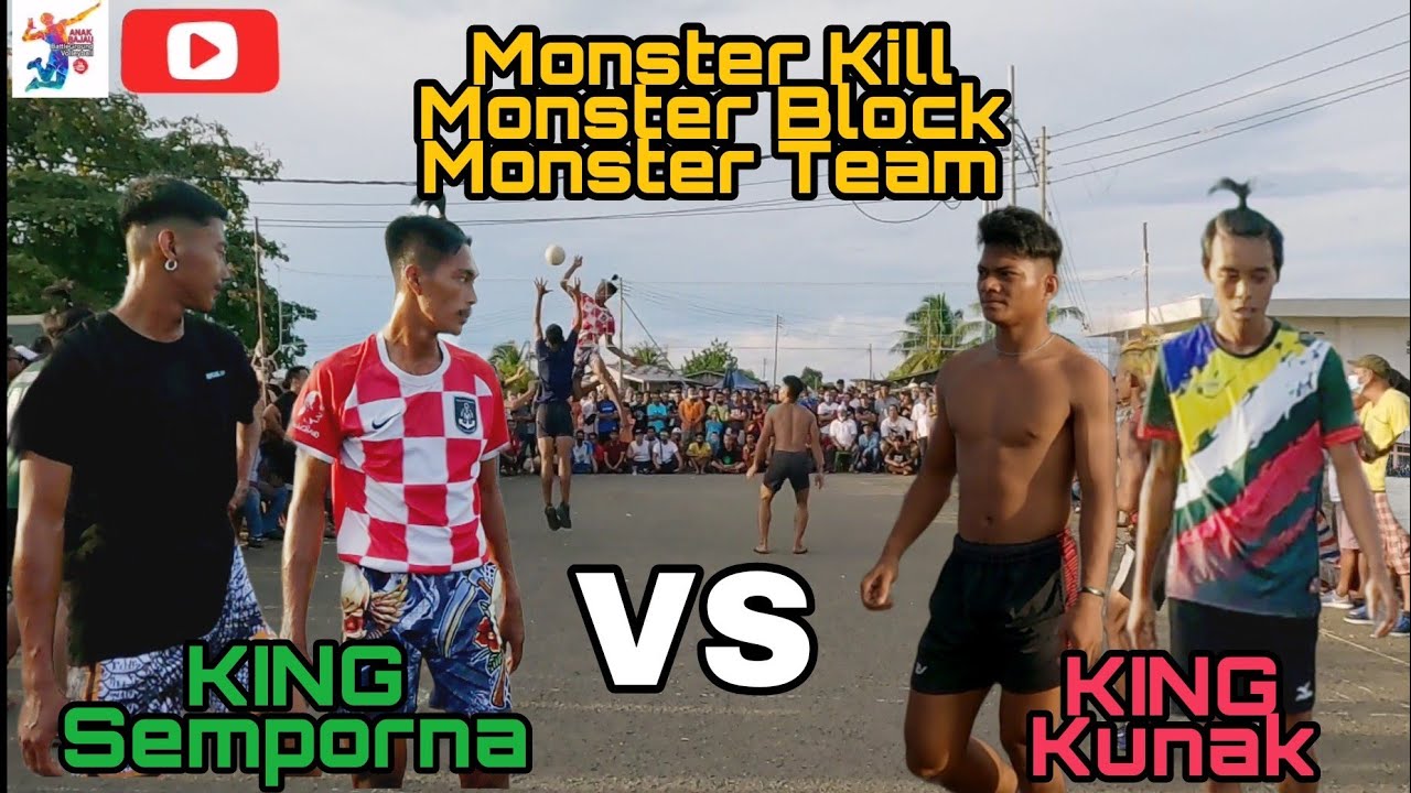 Monster Kill/Block. Paciking, monggeng VS Rahul, kinna. Amazing Player in Sabah.