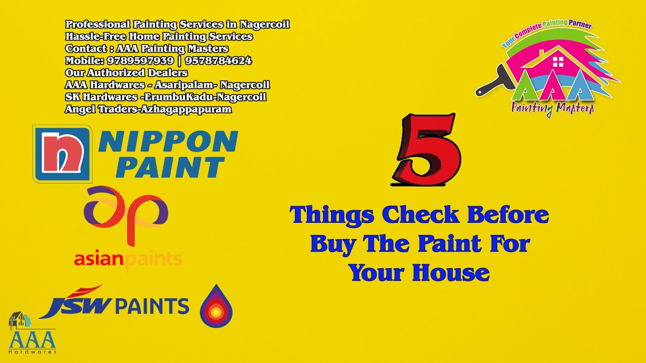 Paint Idea 5 Things Know before buy the paint How to find best paint for home Nippon JSW