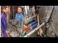 Repaired the damaged thread of the lathe machine's Four 4 Jaw Chuck which is difficult